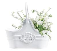 Doll House Miniature Flower Pots - Alloy 4.1x1.8x3.9cm | Accessories Metal Flower Bucket Pot | Exquisite Mini Flowers Pot Decor For Balcony Living Room Scene Use