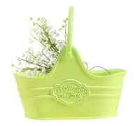 Doll House Miniature Flower Pots - Alloy 4.1x1.8x3.9cm | Accessories Metal Flower Bucket Pot | Exquisite Mini Flowers Pot Decor For Balcony Living Room Scene Use