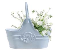 Doll House Miniature Flower Pots - Alloy 4.1x1.8x3.9cm | Accessories Metal Flower Bucket Pot | Exquisite Mini Flowers Pot Decor For Balcony Living Room Scene Use