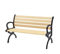 Doll House Park Bench - 3.66 Inches Miniature Garden Bench, 1:12 Furniture Seat, Small Park Bencch Model | Fairy Garden Landscaping Decor For Doll House Display, Craft Scene, School Project