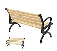 Doll House Park Bench Small - Jardín de Miniatura, Muebles de paisajismo, Pequeños asientos al aire libre, decoración de paisaje | Mini escala 1:12 para, niños, estudiantes, ad