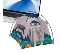 Doll House Tent - Tienda en miniatura | 1:12 Escala Realistic Camping Tents for Boys Girls Pretend | Doll Accessories with Light for Play Home Outdoor Garden Display
