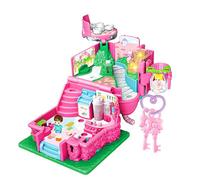 Doll House Villa, Light Music Playset Toy, Multi Room Pretend Villa with Interactive Sound System, Sturdy Play House Set, Colorful Dream Design Mansion, Kids Bedroom for Play Use