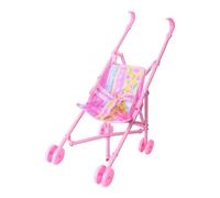 Doll Stroller, Play Toys, Lightweight Frame Foldable Structure Smooth Wheels, Stroller Toy for Bedroom, Family, Gathering, Kindergarten 7.28x11.81x16.54 Inches