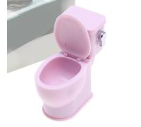 Doll Toilet Seat Toy - Miniature with Flushing Sound, Fun Interactive Accessory For Play | Cute House Decor, Realistic Bowl, Kids’ Furniture, Bedroom Or Bathroom Display