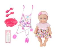 Doll with Stroller - Pretend Play Accessories