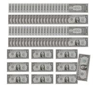 Dollar Bill Banknote Set - Movie Props Fake Cash for Pretend Fun | Simulation Currency Pack with Educational Play Feature for Boys, Girls, Teens, Youth Activities and Family Games