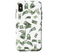 Dollar Paper Money Love Me Falling Down Riqueza Atracción Carcasa para iPhone X/XS