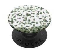 Dollar Paper Money Love Me Falling Down Riqueza Atracción PopSockets PopGrip Adhesivo