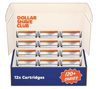 Dollar Shave Club | 4 Blade Razor Refills (12 Pack) | Swift Rinse Blades for Longer and Thicker Hair