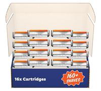 Dollar Shave Club 4 cartuchos de recambio Blade Club Series, 16 unidades, cuchillas de acero inoxidable cortadas con precisión, no compatible con mangos de maquinilla de afeitar Heritage y Executive