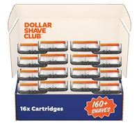 Dollar Shave Club 6 cartuchos de recambio Blade Club Series, 16 unidades, cuchillas de acero inoxidable de corte preciso con una cuchilla recortadora integrada, no compatible con mangos de maquinilla