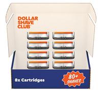 Dollar Shave Club Cartuchos de recambio de 6 cuchillas Club Series, 8 unidades, cuchillas de acero inoxidable de corte preciso con una cuchilla recortadora integrada en la parte posterior, diseñados