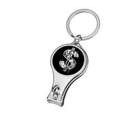 Dollar Sign Graffiti - Cortaúñas en blanco y negro, cortaúñas profesional para mujeres y hombres