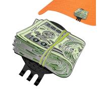 DollarMark - Juego de marcadores magnéticos para pelotas de golf, accesorio de clip para sombrero, marca única para gorra o visera de mujer, soporte magnético fuerte con diseño de dólar, adorno para