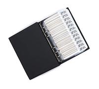 DollaTek 1% 1206 Cartella Assorted Resistor SMD (0 ohm-10M Ohm) 170value x 50pcs = 8500pcs Sample Book