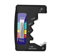 DollaTek 1.5V 9V Batería Digital AA AAA LR44 Probador Universal Capacidad De Batería De Litio Comprobador De Fuente De Alimentación Herramientas De Medición - Negro