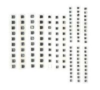 DollaTek 130Pcs / Set 13 valores SMD Kit Condensador electrolítico de Aluminio Surtido 1uF-220uF