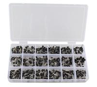 DollaTek 15 Clases del Kit del Transistor TO-92 NPN PNP fijaron 40~160V 50~600mA Kit del Surtido de NPN/PNP fijado - 900Pcs