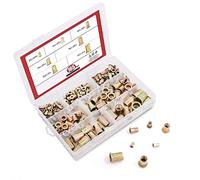 DollaTek 165Pcs inserto de tuerca remachada de acero al carbono chapado en zinc Nutsert M3 M4 M5 M6 M8 M10 M12