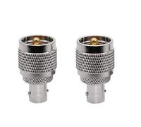 DollaTek 2 unids BNC a UHF adaptador RF conector corto BNC hembra a PL259 macho adaptador