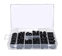 DollaTek 200Pcs Ojal de goma Set Ojal de arnés Junta de alambre