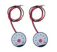 DollaTek 2Pcs 8-65V LCD Universal Car Acid Lead Batería de litio Indicador de capacidad Voltímetro digital Probador de voltaje