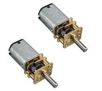DollaTek 2Pcs DC 6V 70RPM 3mm Shaft Mini Metal Gearwheel Gear Motor GA12-N20