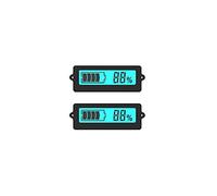 DollaTek 2Pcs DC 8-63V Probador de Capacidad de batería de Plomo ácido 12V-48V LCD Monitor de batería Digital Indicador de Panel, Indicador de Estado de batería de Litio para automóvil Universal