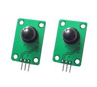 DollaTek 2PCS Detector infrarrojo piroeléctrico Cuerpo Humano Que detecta el módulo del Sensor de Movimiento de PIR para la Lente óptica Negra de Pare Arduino MCU 011050