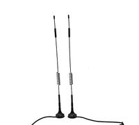 DollaTek 2Pcs Omni de Ganancia de Unidad de 433 MHz, Antena de 12 Pulgadas con Base magnética e impedancia de Conector SMA Macho de 50 ohmios - 12DBI