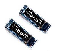 DollaTek 2Pcs Tarjeta de Pantalla OLED de Interfaz OLED 96x16 3-5.5V IED de 0,69 Pulgadas y 4 Pines para Arduino