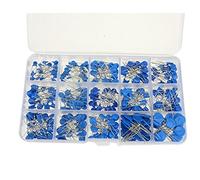DollaTek 300PCS 1KV 2KV 3KV 15 Valor (Cada uno de 20PCS) Kit de cerámica de Alto Voltaje del Kit del surtidor del Condensador + Caja plástica