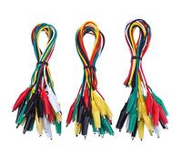 DollaTek 30Pcs Puntas de Prueba con Pinzas de cocodrilo Juego Pinzas de Prueba con Aislamiento Pinzas de Doble Punta, 19.7 Pulgadas