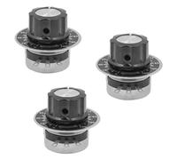 DollaTek 3Pcs Potenciómetro giratorio RV24YN20S con lámina de carbono, control de velocidad de película mono, control de velocidad del motor inversor +3 perilla giratoria +3 dial (B201 200 ohmios)