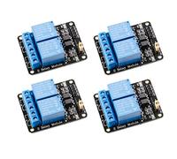 DollaTek 4pcs Módulo de relés 5V 2 Canales 5V con optoacoplador Tarjeta de expansión de gatillo de bajo Nivel para Arduino UNO R3 1280 DSP Arm PIC AVR STM32 Raspberry Pi