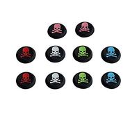 DollaTek 5 Pares de Fundas de Silicona para Controlador analógico de Calavera, Joystick, Pulgar, Agarre, para PS2, PS3, PS4, Xbox 360, Xbox One, reemplazo de Tapas de Palanca analógica