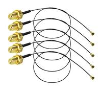 DollaTek - 5 unidades de 20 cm/7,8" U.FL Mini PCI a SMA de polaridad inversa, cable de antena WiFi, cable de conexión IPX a SMA hembra, adaptador WiFi, transmisor de antena FPV