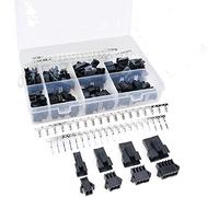 DollaTek 520Pcs 2.5mm Paso 2 3 4 5 Pines JST SM Enchufe Hembra y Macho y Macho/Hembra Encabezado Pinza Terminales Kit de Conector