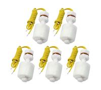 DollaTek 5pcs Interruptor del Flotador del Agua del Tanque de Pescados del Sensor de Nivel DC100V, plástico de los PP, 52mm
