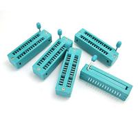 DollaTek 5PCS Universal Zócalo universal de la prueba del IC del probador de la inmersión de 28 Pin Zif