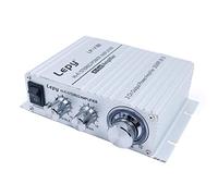 DollaTek Amplificador LP-V3S 25Wx2 + Protección retardada de Alta fidelidad con Fuente de alimentación 5A Compatible con computadora, teléfonos móviles o Reproductores MP3 DAC, etc. - Plateado