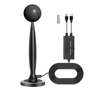 DollaTek Antena de TV Rewave Antena Digital para Interiores Freeview Señal Potente Alcance de 360° y 980 Millas Compatible con Radio FM/UHF/Dab 4K/1080P