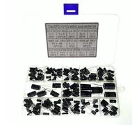 DollaTek Condensadores 13 Valores Total 200 PCS 0.47uF a 1000uF Capacitadores Electrolíticos Kit de Surtido