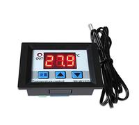 DollaTek DC12V Relé Termóstato Digital con Control de Temperatura Sensor -50-110 ° C - Negro