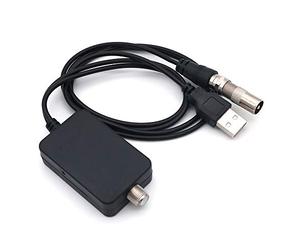 DollaTek HDTV Interior HD Antena de TV Digital Amplificador de señal Receptor de Suelo Amplificador de antena de TV ATSC - Negro