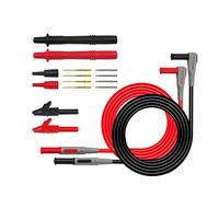 DollaTek Kit de Cables de Prueba multímetro Digital electrónico Pinzas de cocodrilo Juego de Puntas de sonda reemplazables