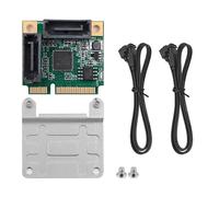 DollaTek Mini PCI-E PCI Express a SATA 3.0 Convertidor de Puertos Duales Tarjeta de extensión de Disco Duro para Placa Base