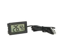 DollaTek Monitor de Temperatura Digital LCD Termómetro con sonda Externa para el refrigerador y congelador Acuario -Black