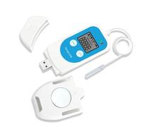 DollaTek Registrador de datos de temperatura y humedad con sonda digital Registrador de temperatura reutilizable Informe automático PDF CSV